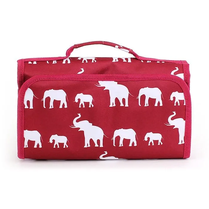 NCB25-E Elephant Roll Up Cosmetic Bag