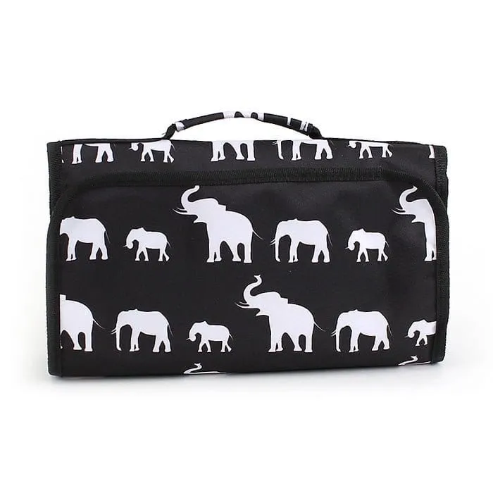 NCB25-E Elephant Roll Up Cosmetic Bag