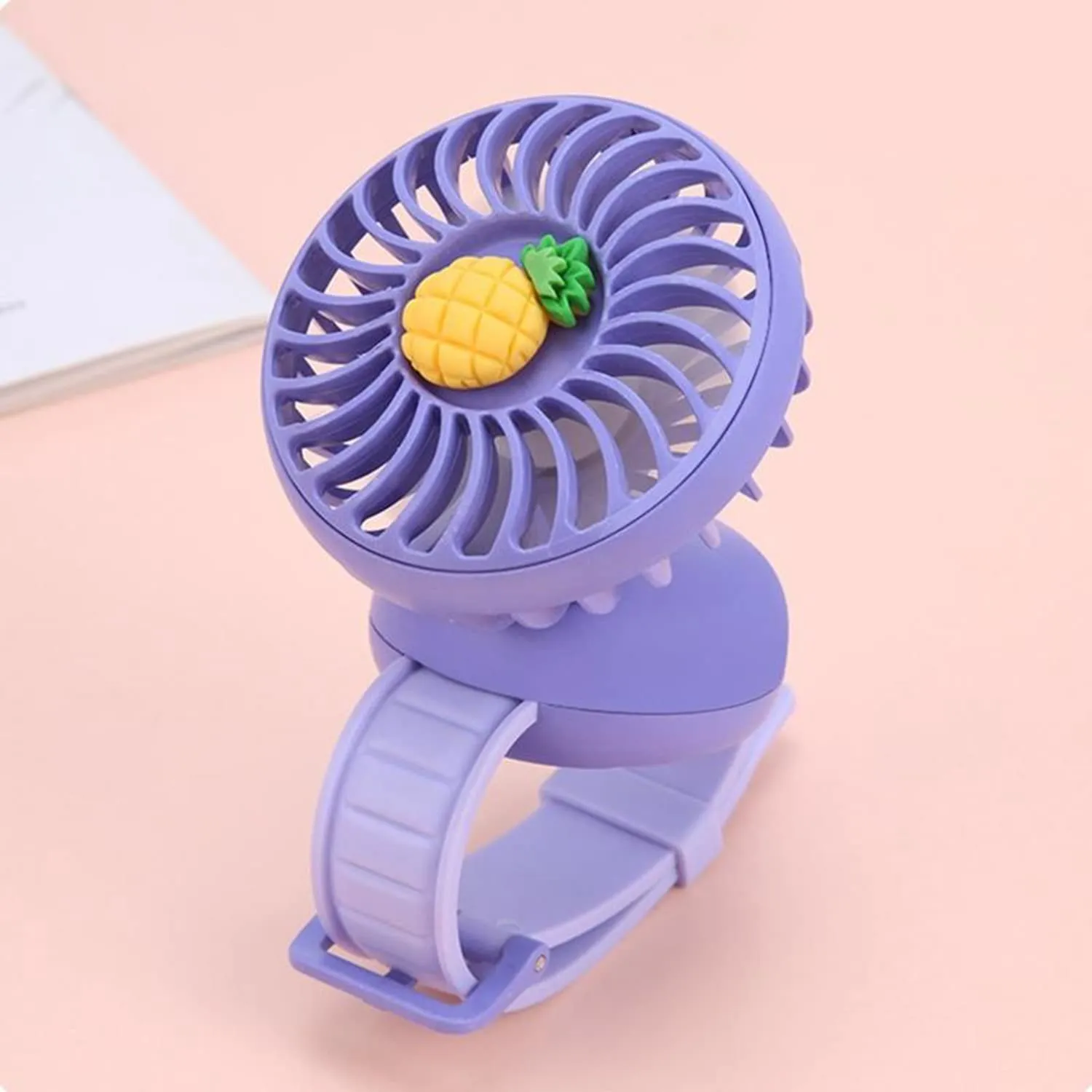 (NET) Mini Wrist Fan Small Folable Watch Fan With Comfortable Wrist Strap