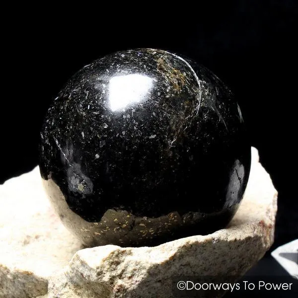 Nuummite Crystal Gemstone Sphere * Very Rare *