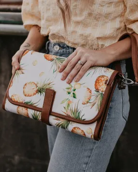 OiOi Change Mat Clutch - Pineapple/Tan