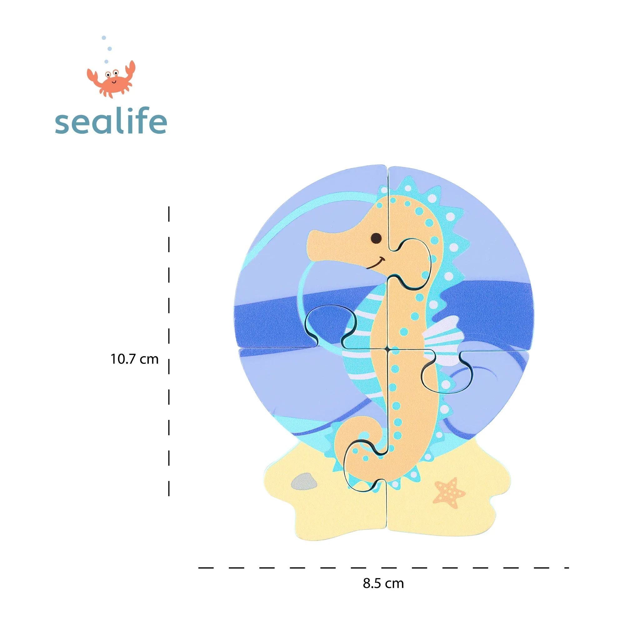 Orange Tree Wooden Seahorse Puzzle