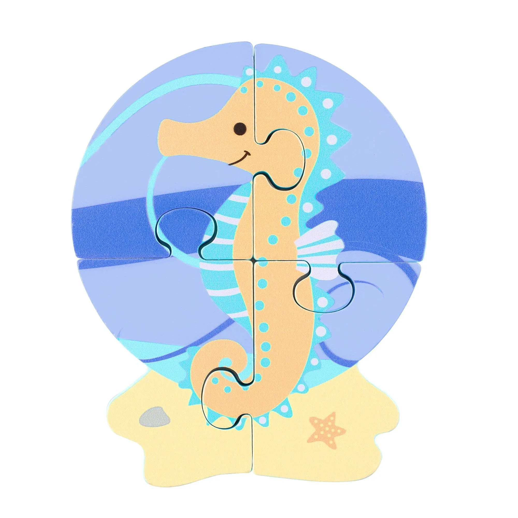 Orange Tree Wooden Seahorse Puzzle