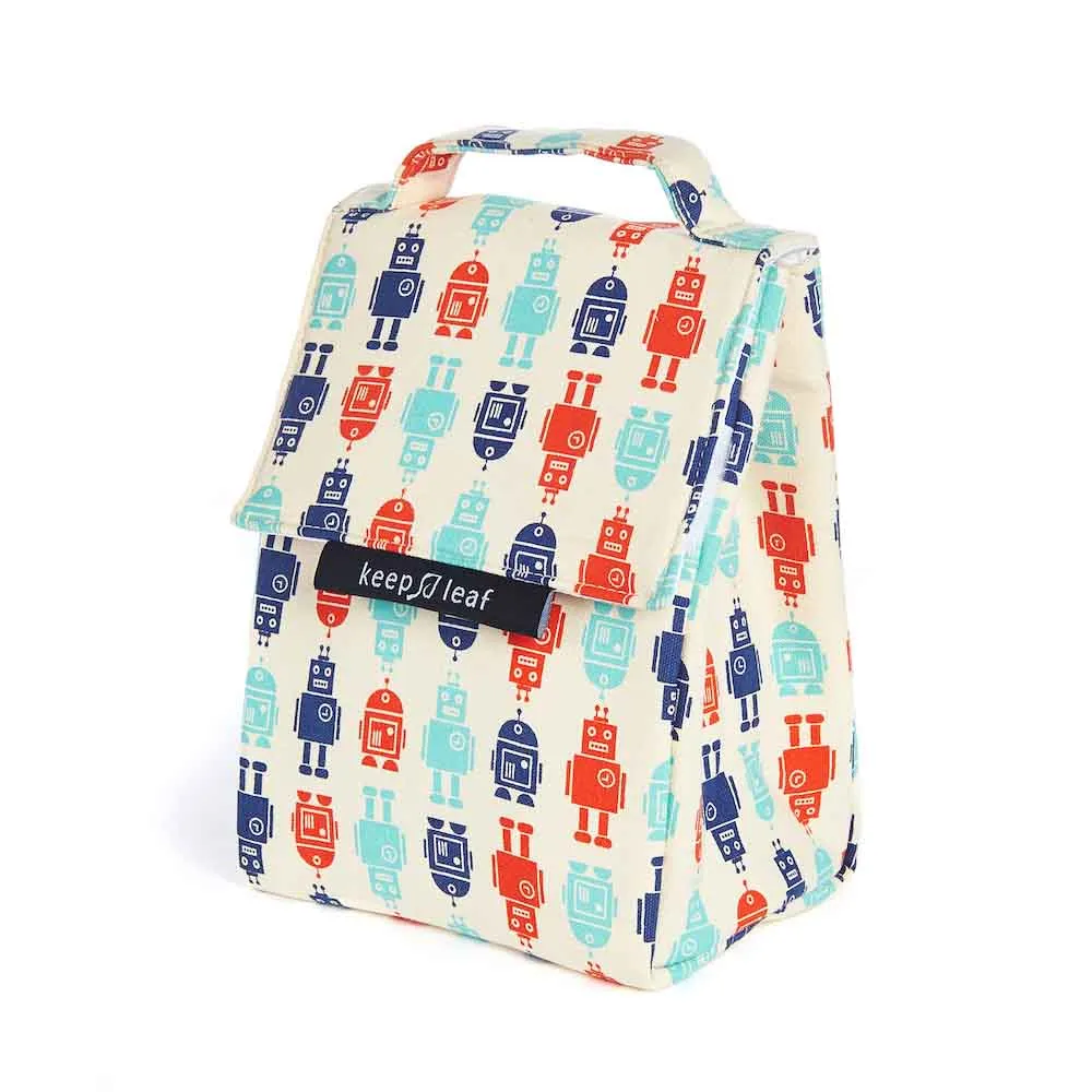 Organic Cotton Insulated Lunch Bag - Keep Leaf