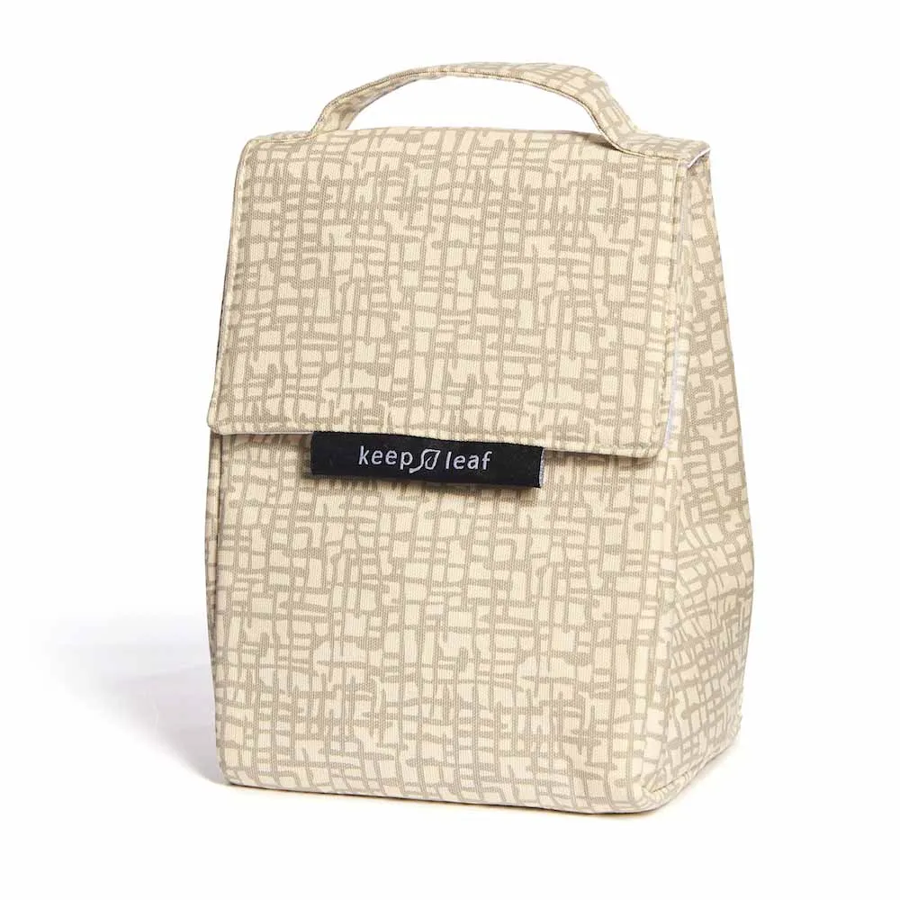 Organic Cotton Insulated Lunch Bag - Keep Leaf