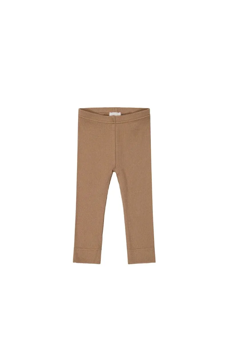 Organic Cotton Modal Elastane Legging - Desert