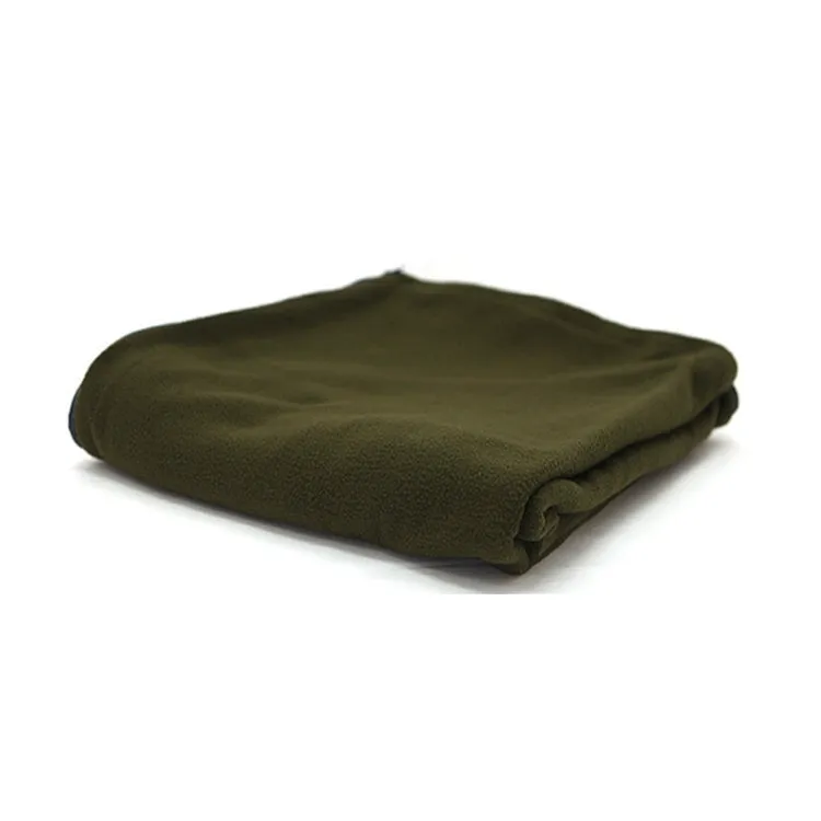 Outdoor Fleece Sleeping Bag Camping Trip Air Conditioner Dirty Sleeping Bag Separated By Knee Blanket During Lunch Break Thickened (Army Green)