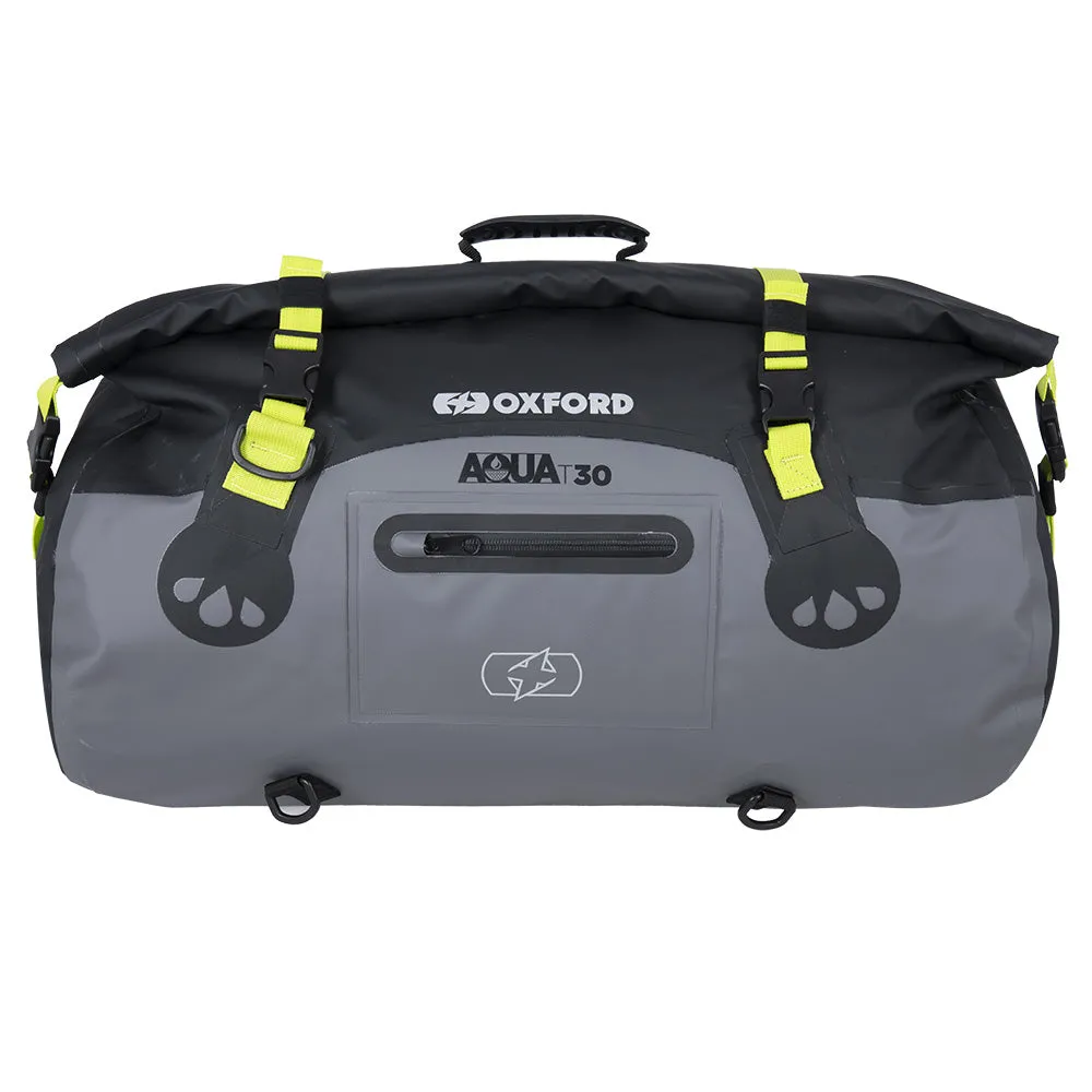 Oxford Aqua T 30 Roll Bag Black Grey Fluo