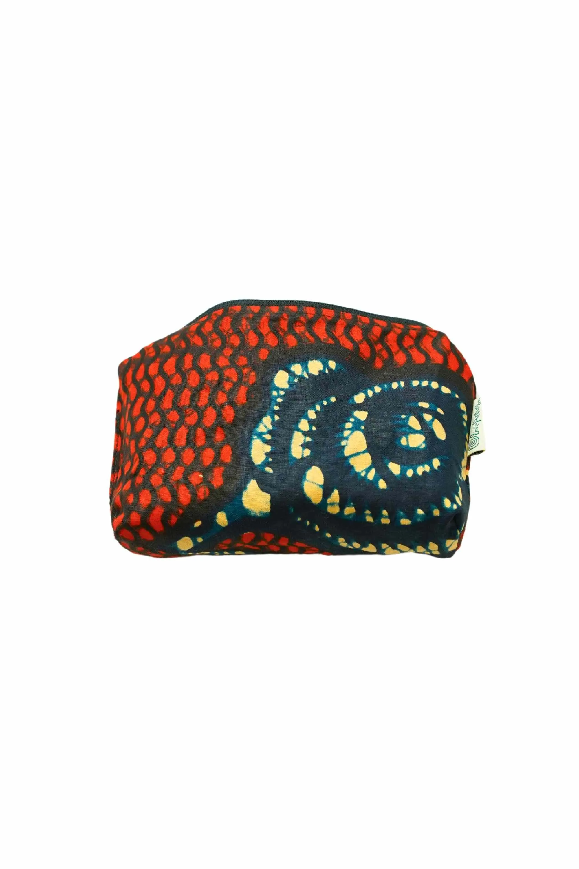 Paki Reversi Pouch Bag -  African Ankara Wax Cotton Print -7