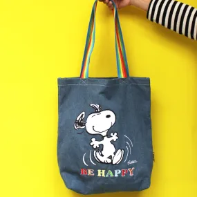 Peanuts 'Be Happy' Stonewash Tote