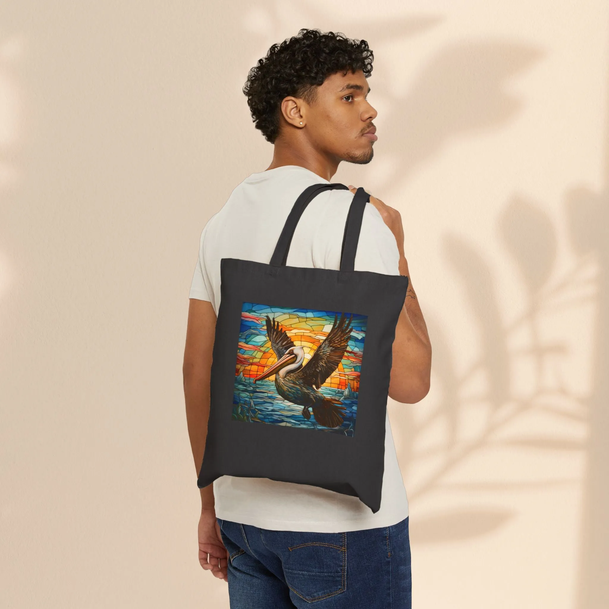 Pelican Canvas Tote Bag