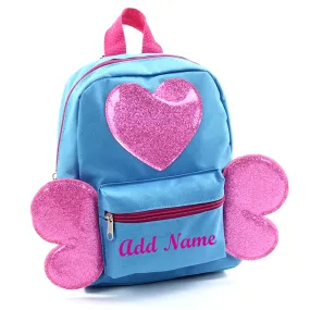 Personalized 10 Inch Critter Backpack - Heart