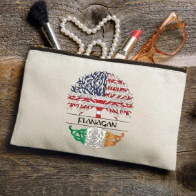 Personalized American Born Cosmetic Bag