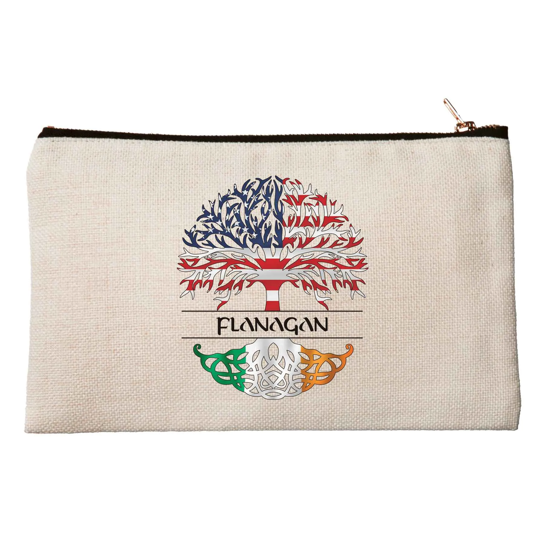 Personalized American Born Cosmetic Bag