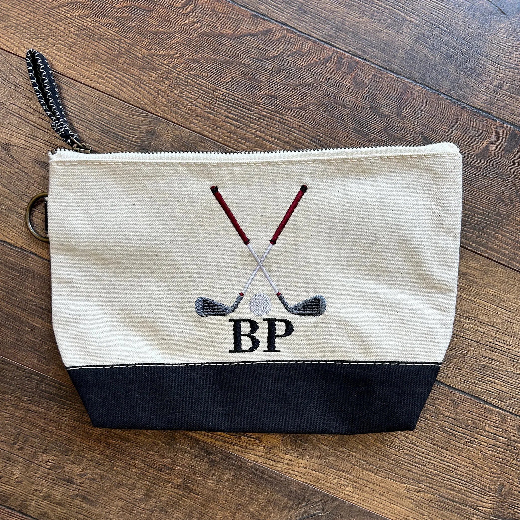 Personalized Golf Things Canvas Pouch