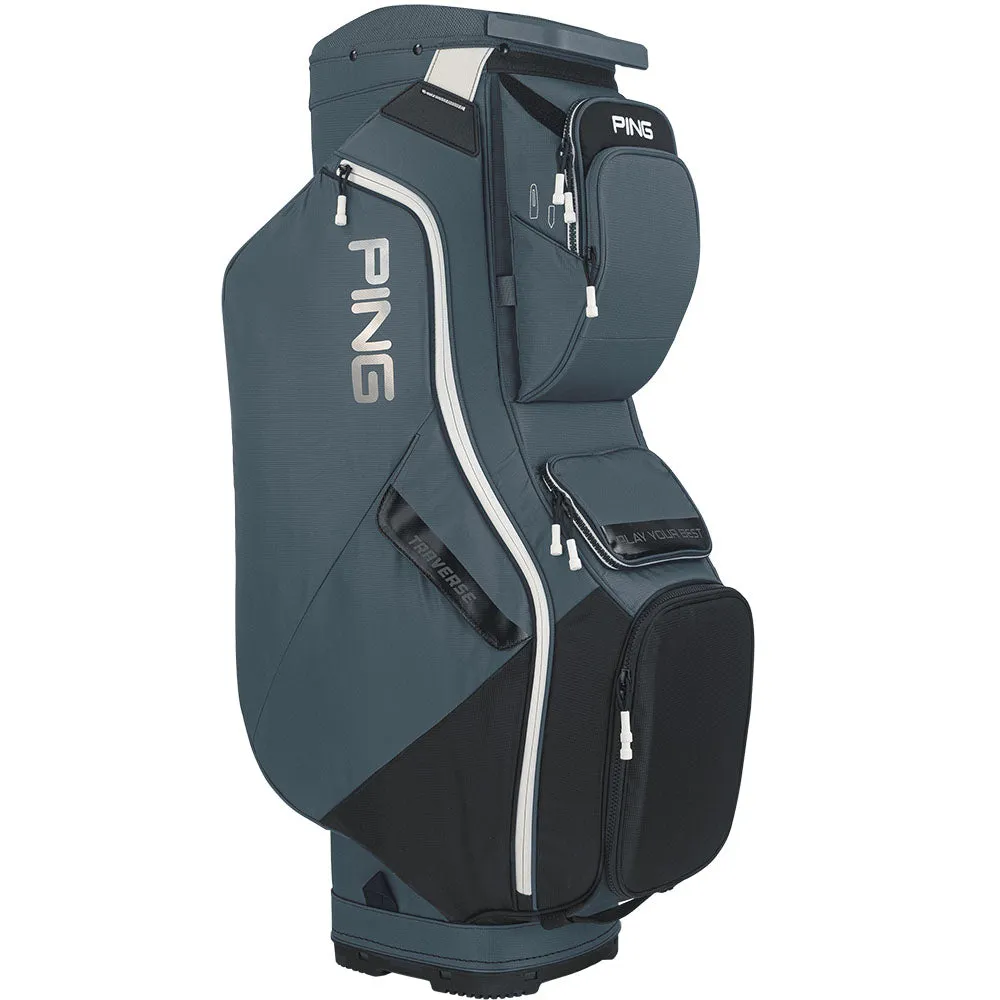 Ping Traverse Cart Bag - Slate/Black/White