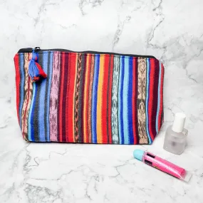 Plastic-Lined Cosmetic Travel Bag