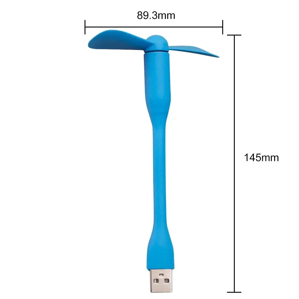 Portable Mini USB Bendable Fan - Handheld Multifunctional Cooling Gadget for Power Banks, Laptops, and AC Chargers