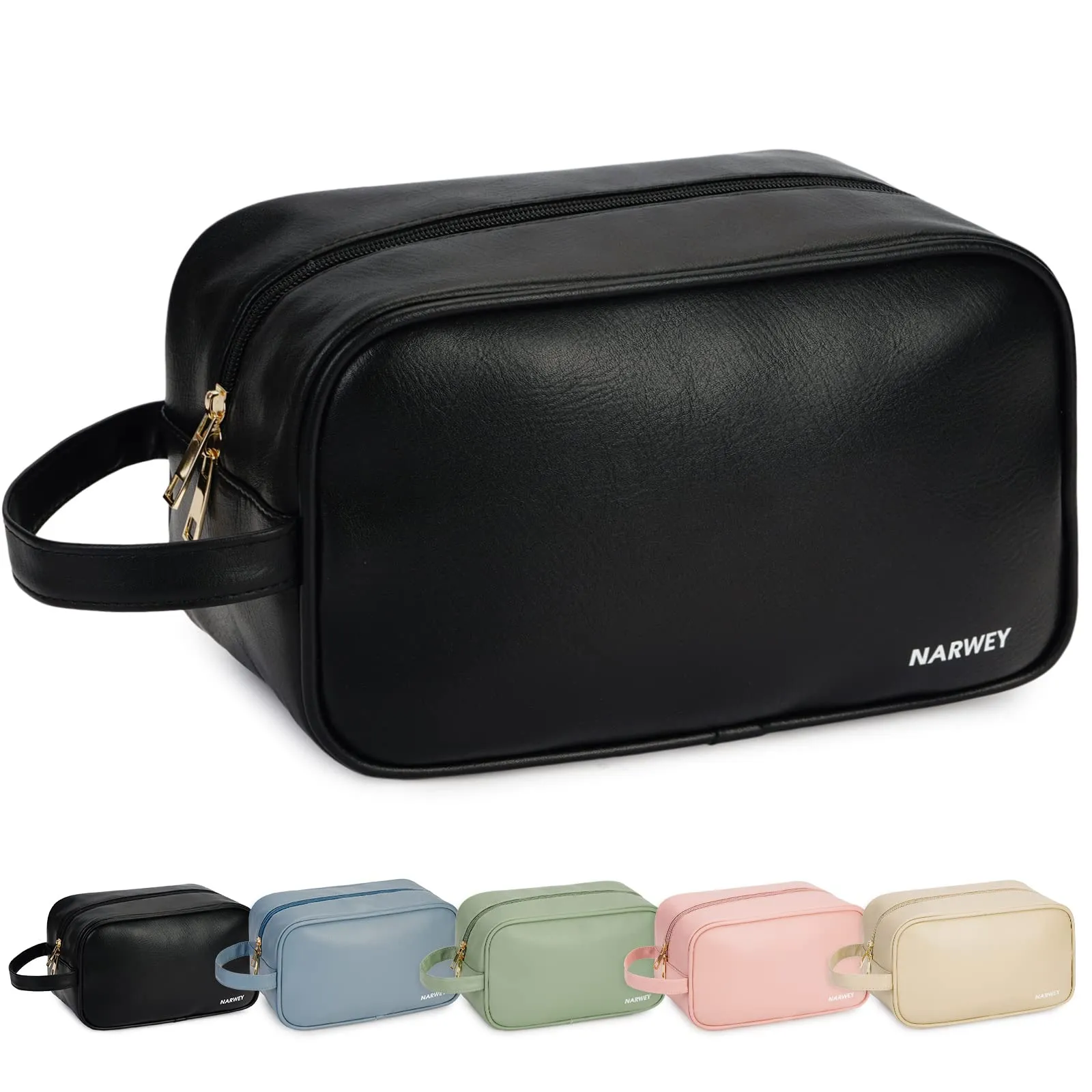 PU Leather Travel Toiletry Bag Dopp Kit