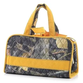 QRC2708 Quilted Camo 3PC Cosmetic Bag