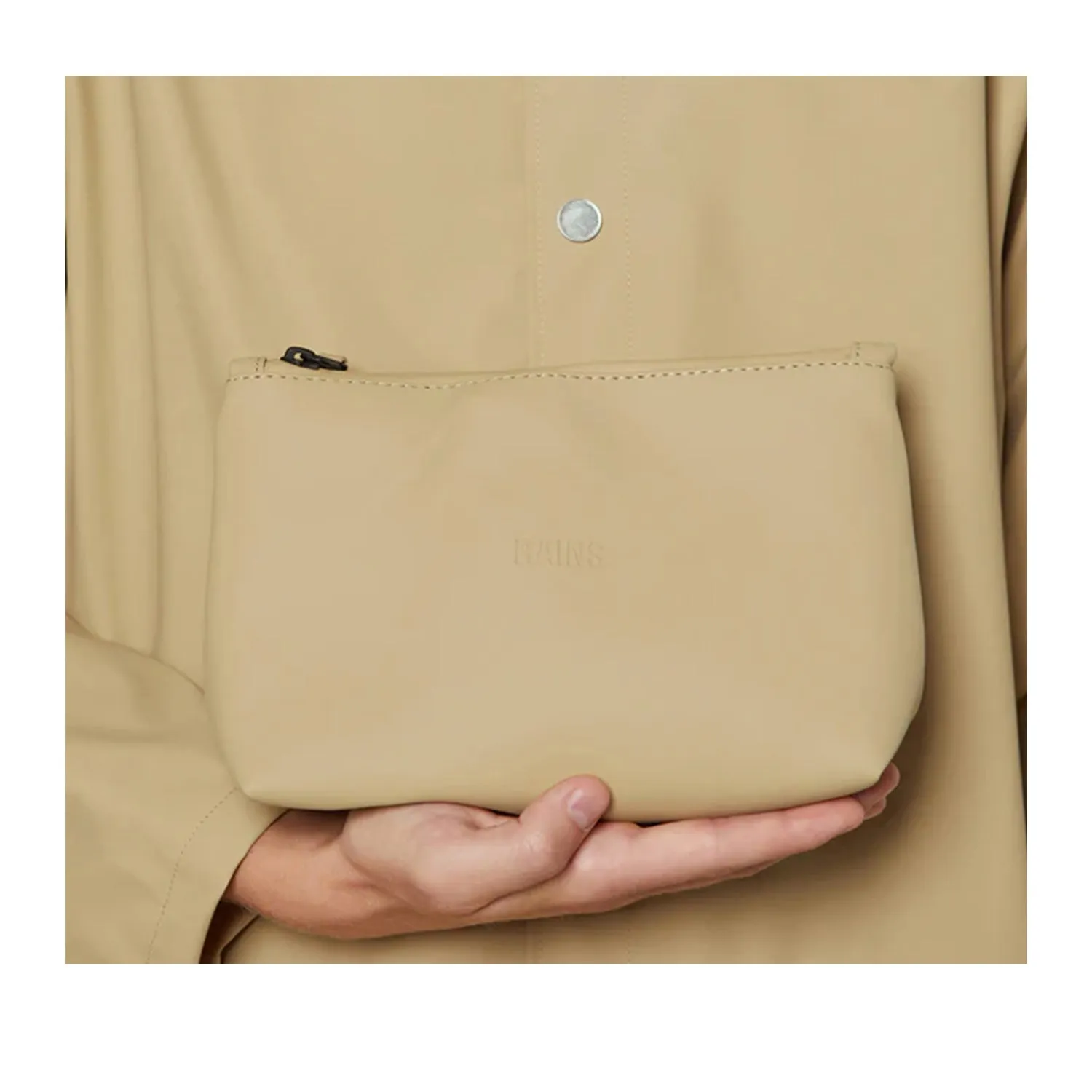 Rains Cosmetic Bag W3 in Sand