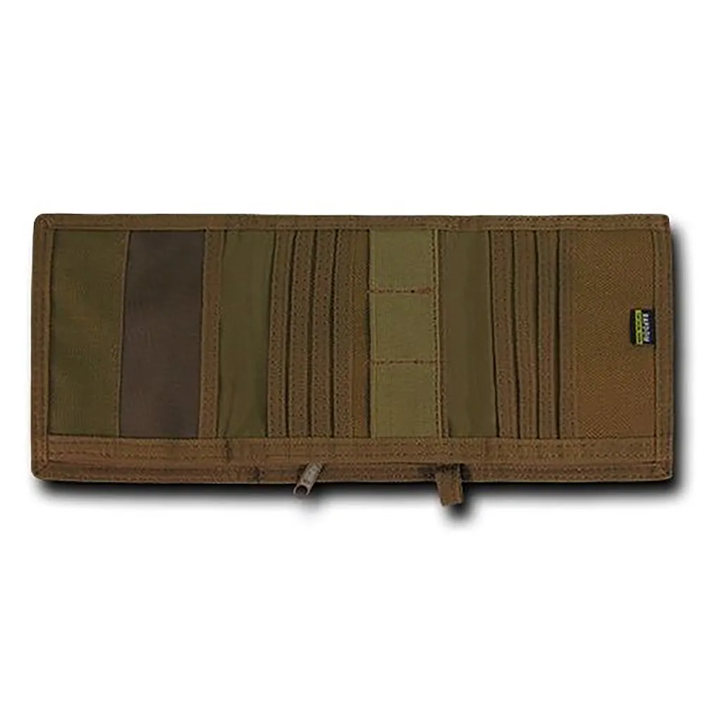 RapDom Tactical Coyote Rugged Tri-Fold Wallet