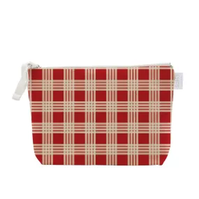 Red Palaka Cosmetic Bag, Large