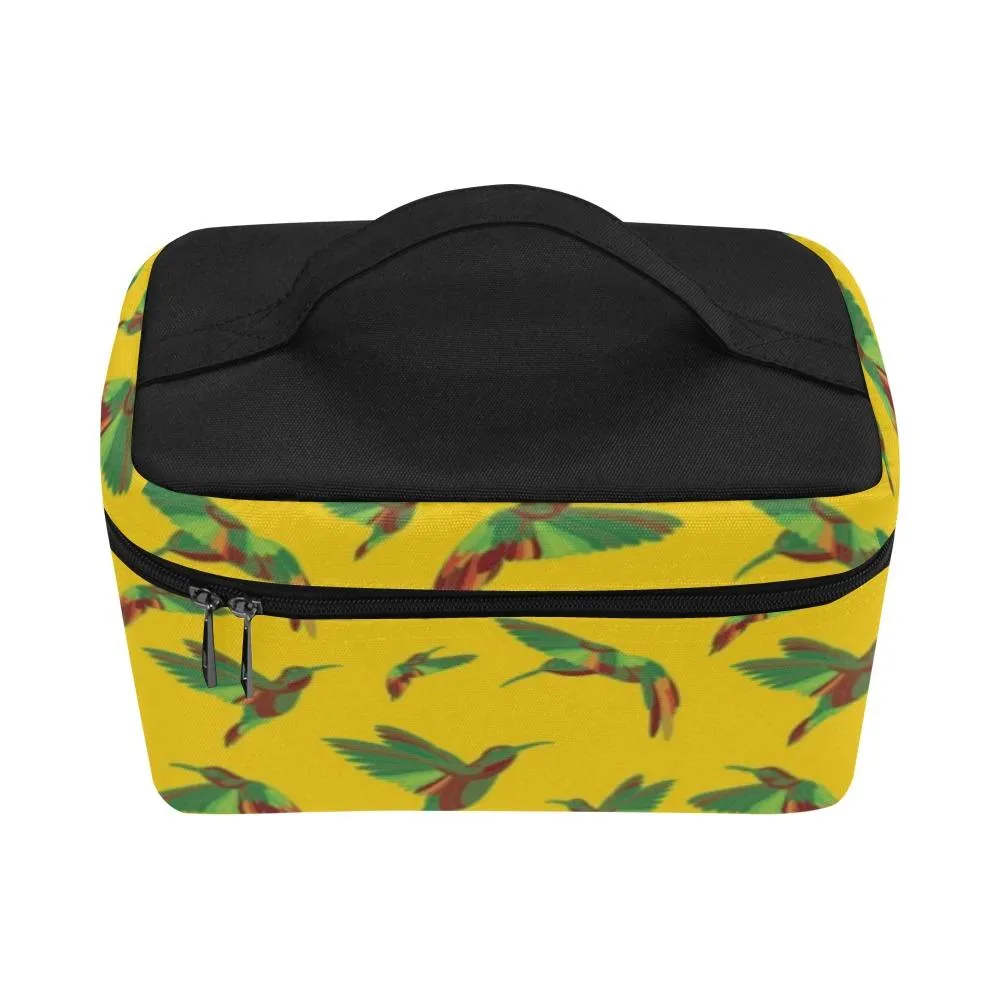 Red Swift Yellow Cosmetic Bag/Large