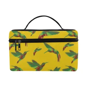 Red Swift Yellow Cosmetic Bag/Large