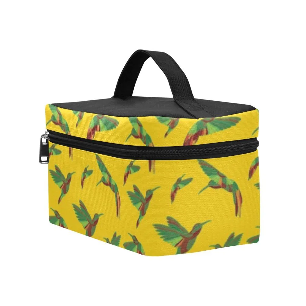 Red Swift Yellow Cosmetic Bag/Large