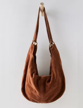 Roma Suede Tote, Rust