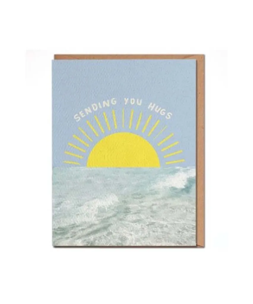 Sending You Hugs Sun Card