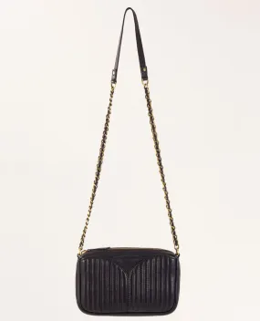 Sessun Divinou Black Leather Bag