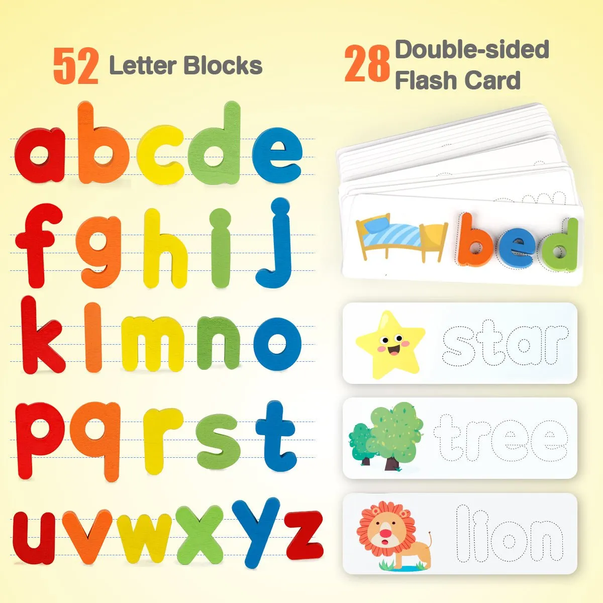 Spelling Learning Toy Wooden ABC