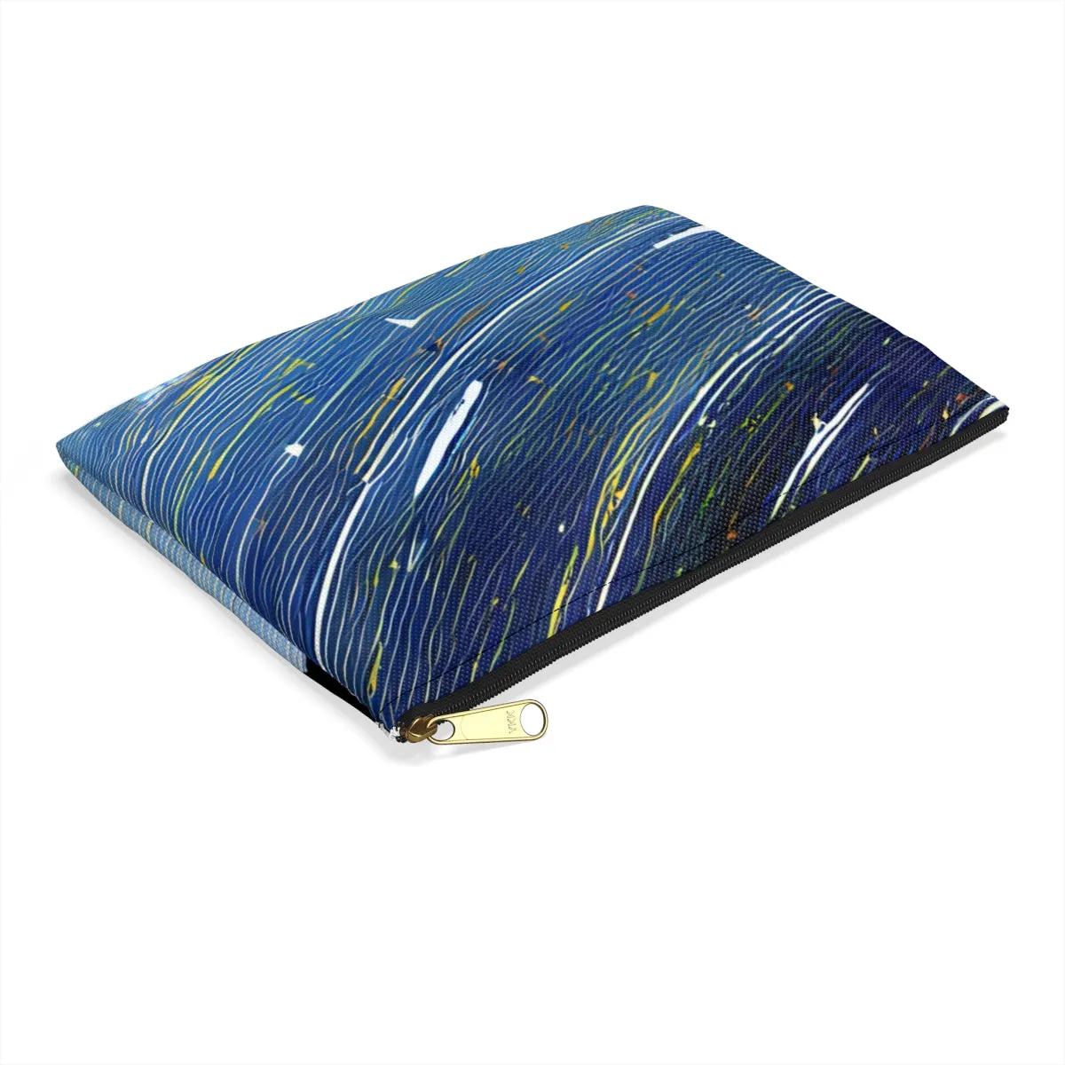 Starry Night Cosmetic Bag - Blue & Yellow