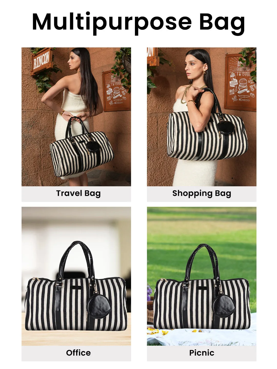 Stripes Duffle Bag