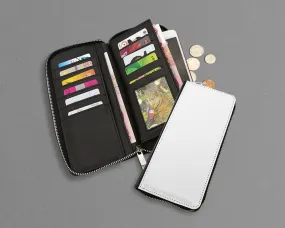 Sublimation PU Leather Clutch Bag / Purse Zipper Wallet Blanks