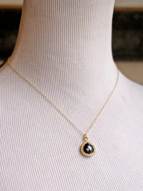 Susan Rifkin Teadrop Spinel Charm Necklace | Gold Filled