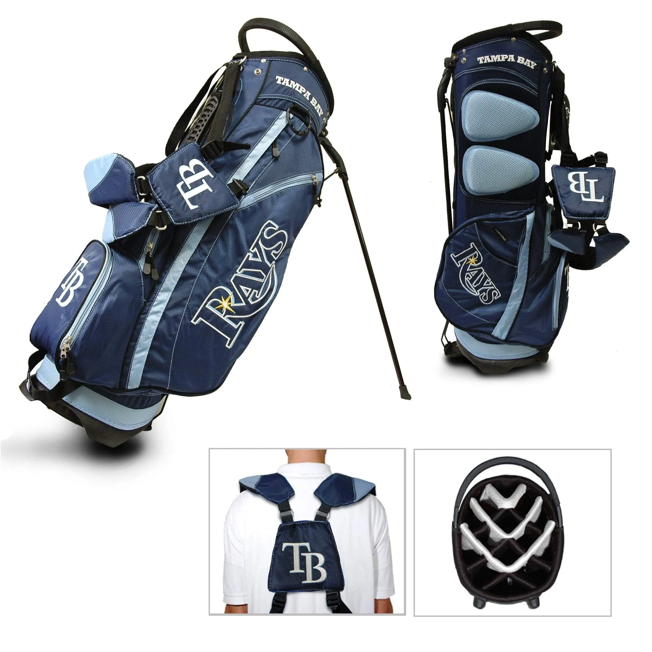 Tampa Bay Rays Team Golf Fairway Lightweight 14-Way Top Golf Club Stand Bag