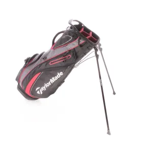 TaylorMade Purelite Second Hand Stand Bag - Black/Silver/Red