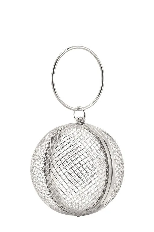 TEEK - Metal Cage Ball Shape Clutch