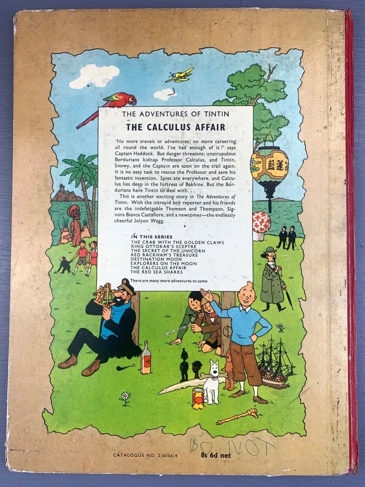 The Calculus Affair - Methuen 1960 1st UK Edition HB Rare Tintin book Herge EO