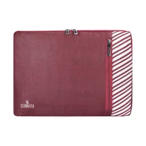 The Clownfish Algo Polyester Unisex 14 inch Laptop Sleeve Tablet Case (Maroon)