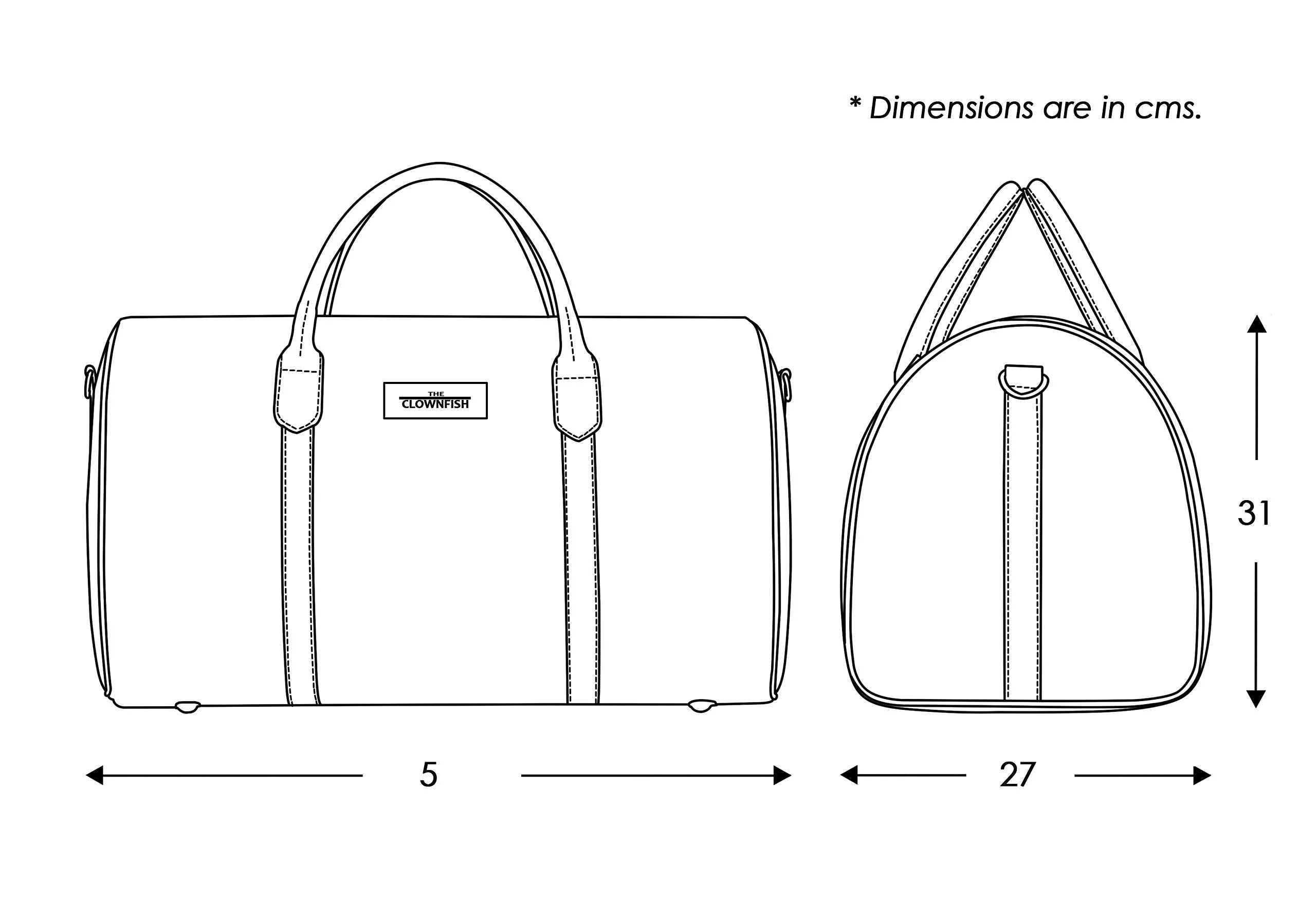 The Clownfish Blomster Tapestry 44 litres Duffle Bags Travel Bag Weekender Bag Duffel Bag (Flax)