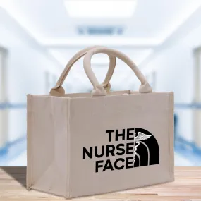 The Nurse Face Tote Bag Nurse Gift Registered Nurse Tote RN Tote RN Gift Future Nurse Nursing Student Gift Nurse Graduation Gift (NT1005)