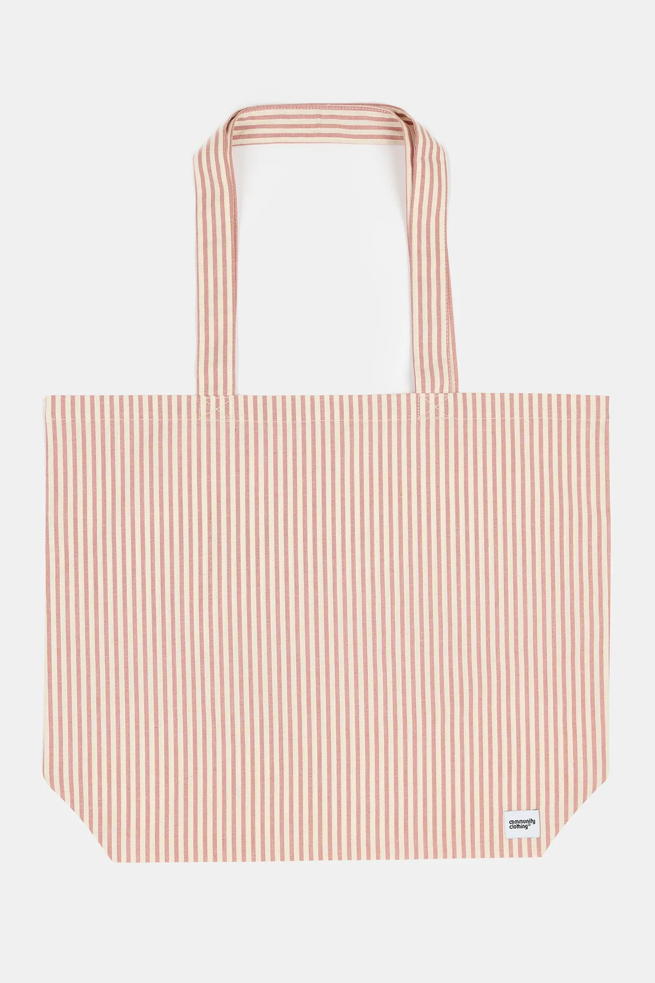 The Quarry Bank Stripe Tote Bag - Red/White