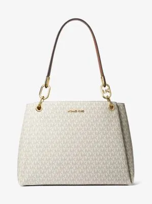 Trisha Large Logo Shoulder Bag