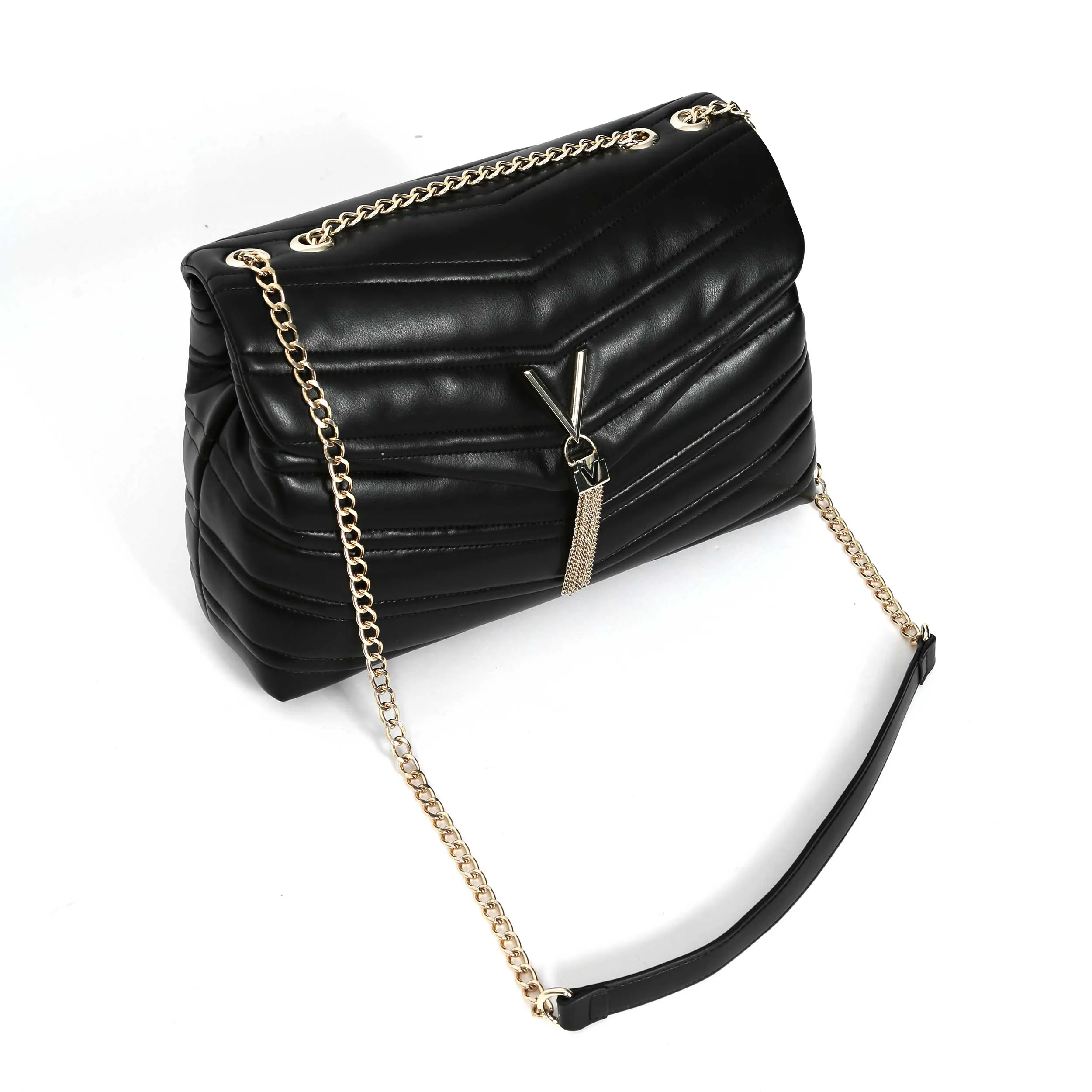 Valentino Bags Privilege Large Shoulder Bag in Black