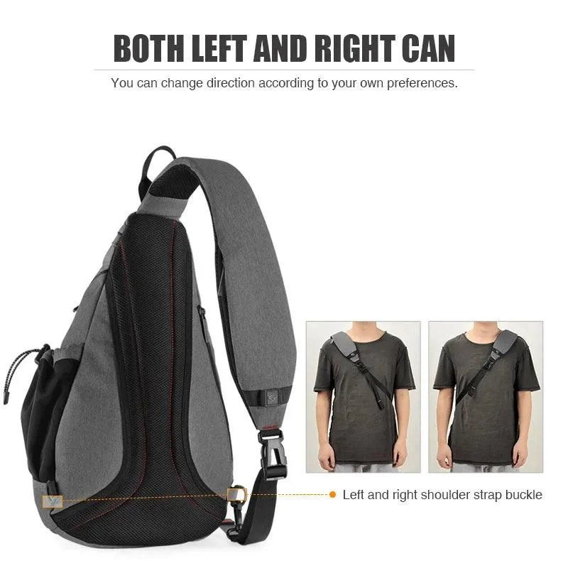 Versatile USB Sling Backpack for Men and Women - Perfect for Travel, Cycling, and School