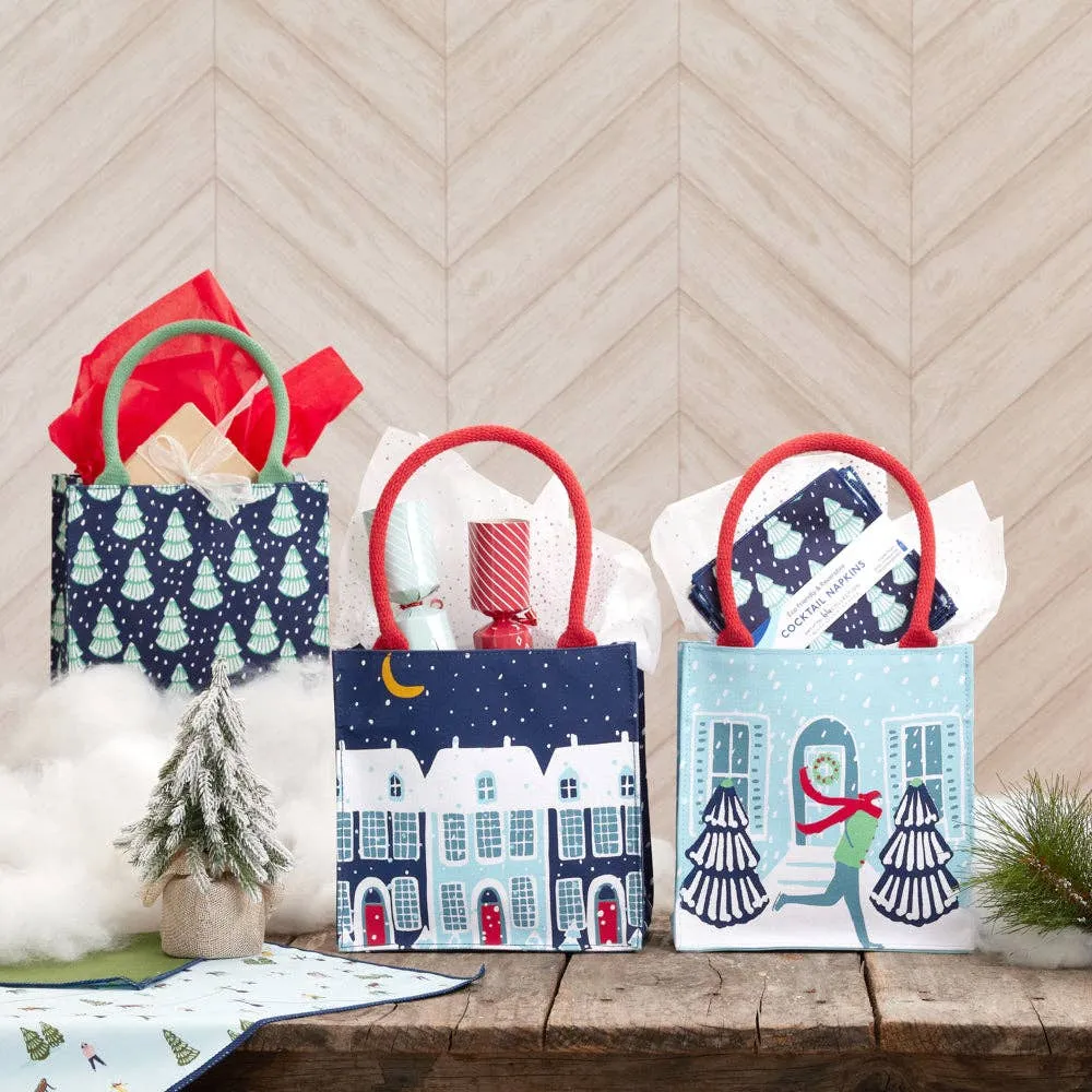 Winter House Itsy Bitsy Reusable Gift Bag Tote